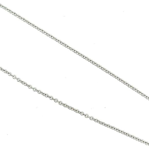 Natural Diamond Cross Pendant with Chain 17" 14k W Gold 0.25 CT Certified 307922 - Picture 6 of 15